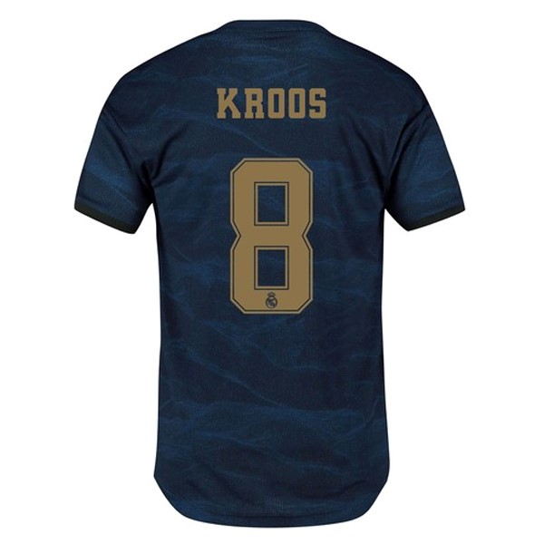 Camiseta Real Madrid NO.8 Kroos 2ª 2019-2020 Azul
